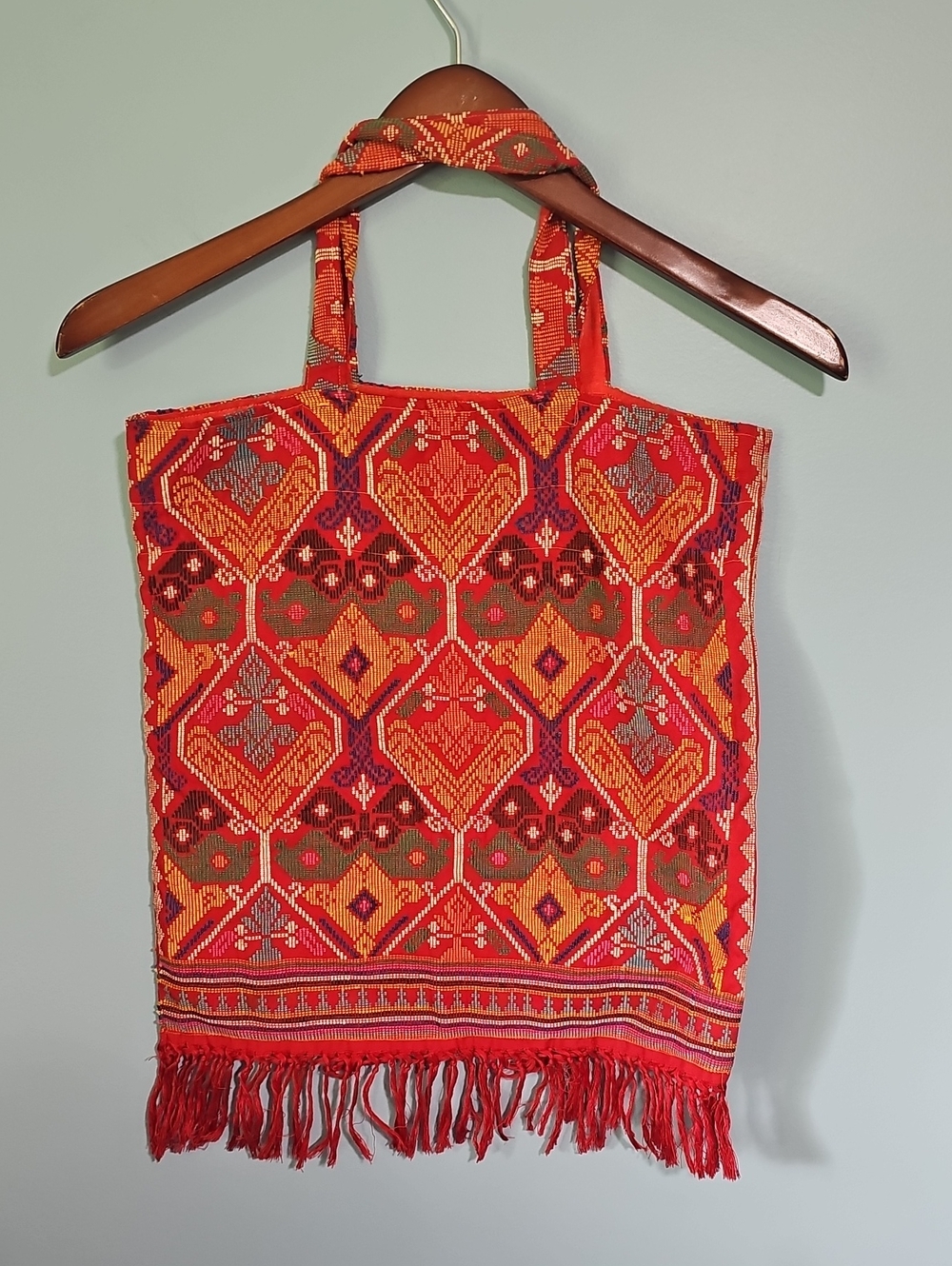 Cretan Vourgia Style Bag - Raised Texture Embroidery - Picture 3 of 5